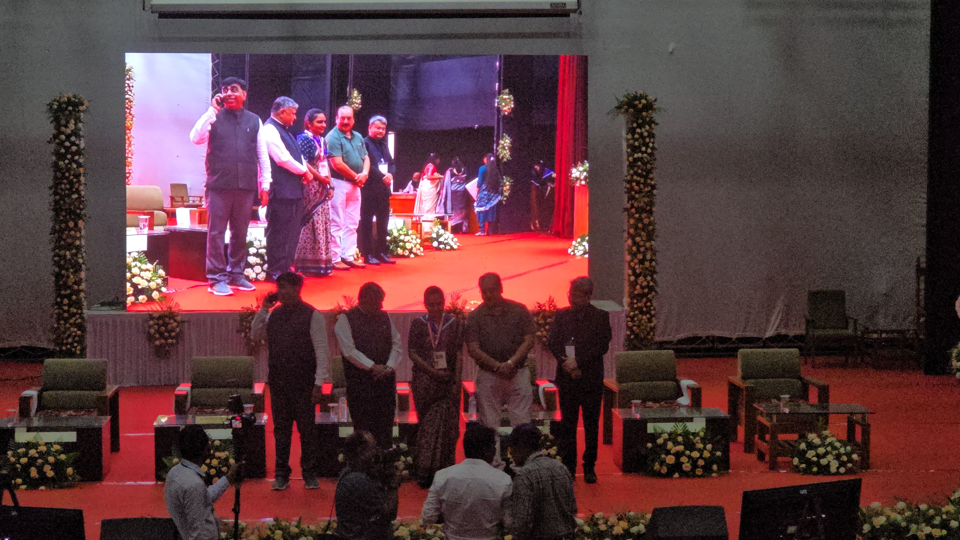 1st Rank (Gold Medal) got by Geetaben Devshibhai Chaudhari in M.Sc. Microbiology, HNGU, Patan