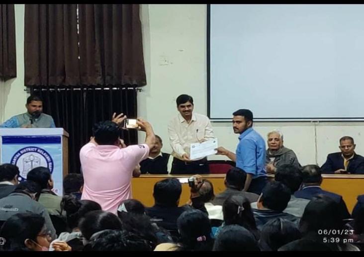 1st rank got in Poster Presentation (Chemistry) by Kushkumar Rajeshbhai Chaudhari in One day National Conference at Palanpur